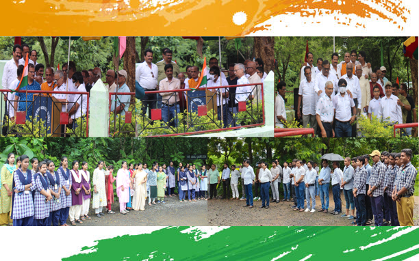 indian independence day celebration backgound paint brush stroke